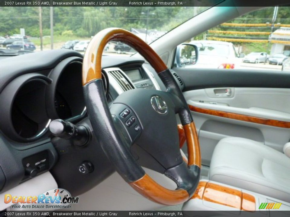 2007 Lexus RX 350 AWD Breakwater Blue Metallic / Light Gray Photo #18