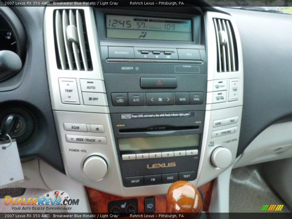 2007 Lexus RX 350 AWD Breakwater Blue Metallic / Light Gray Photo #19