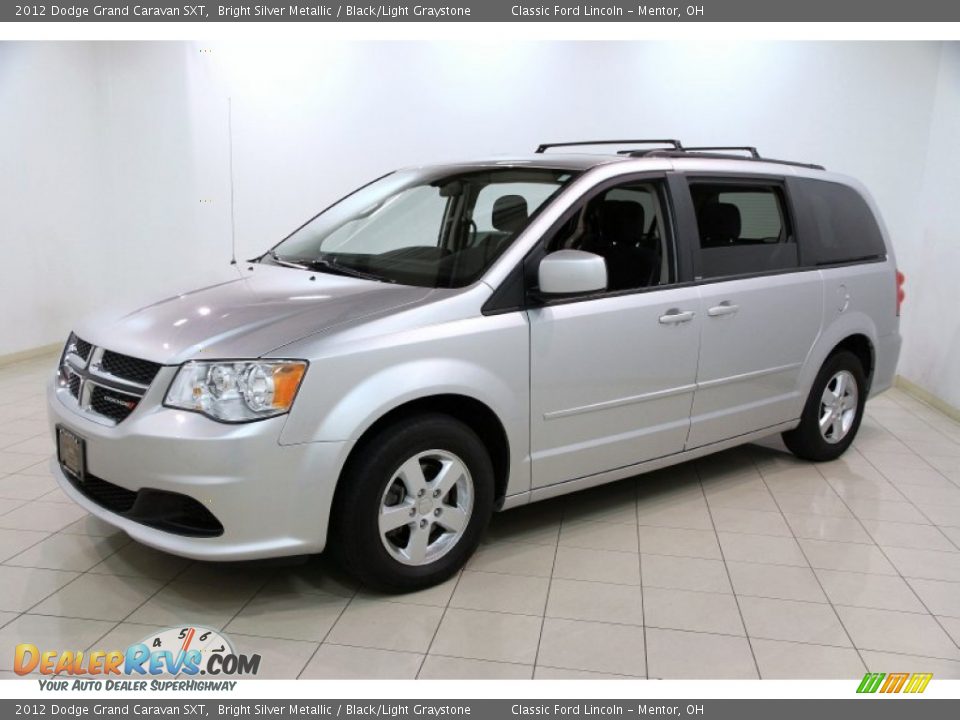2012 Dodge Grand Caravan SXT Bright Silver Metallic / Black/Light Graystone Photo #3