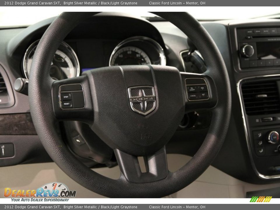2012 Dodge Grand Caravan SXT Bright Silver Metallic / Black/Light Graystone Photo #7
