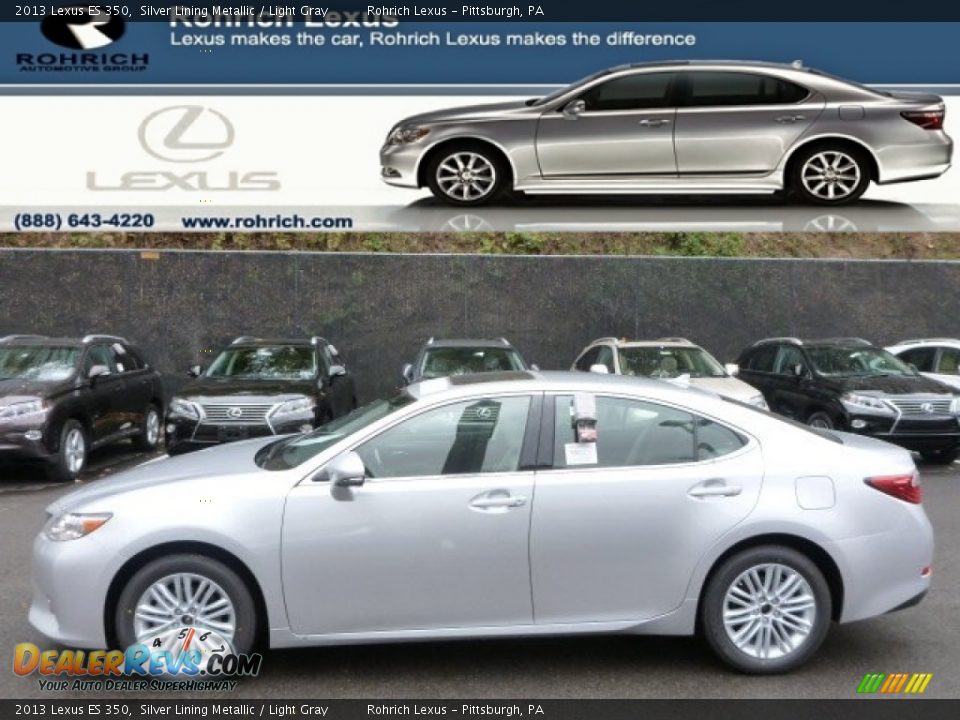 2013 Lexus ES 350 Silver Lining Metallic / Light Gray Photo #1