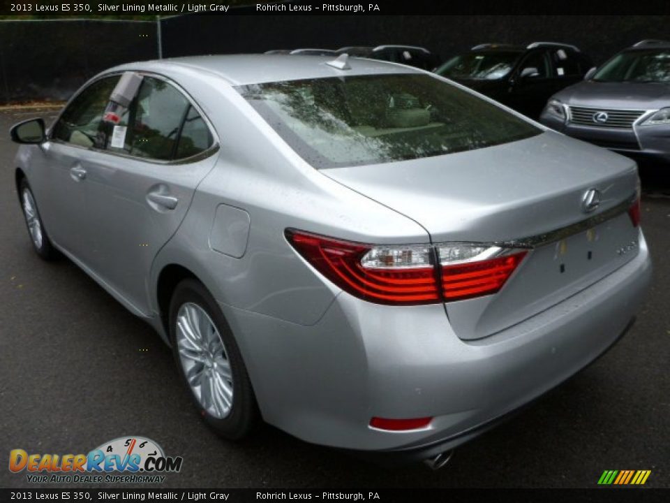2013 Lexus ES 350 Silver Lining Metallic / Light Gray Photo #2