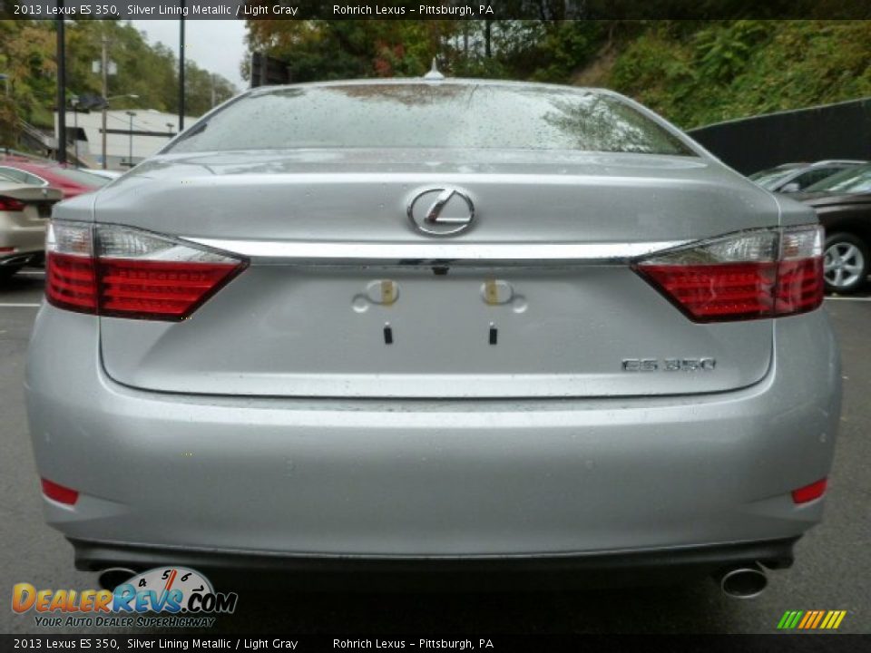 2013 Lexus ES 350 Silver Lining Metallic / Light Gray Photo #4