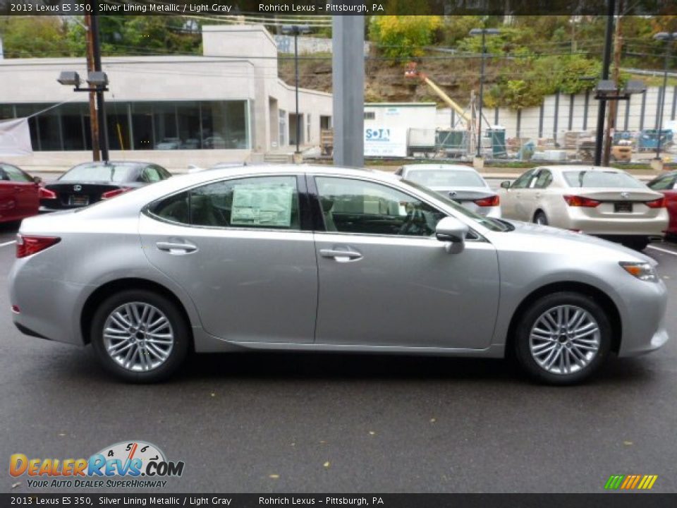 2013 Lexus ES 350 Silver Lining Metallic / Light Gray Photo #5