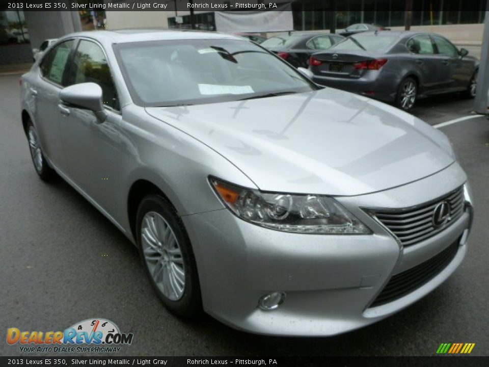 2013 Lexus ES 350 Silver Lining Metallic / Light Gray Photo #6