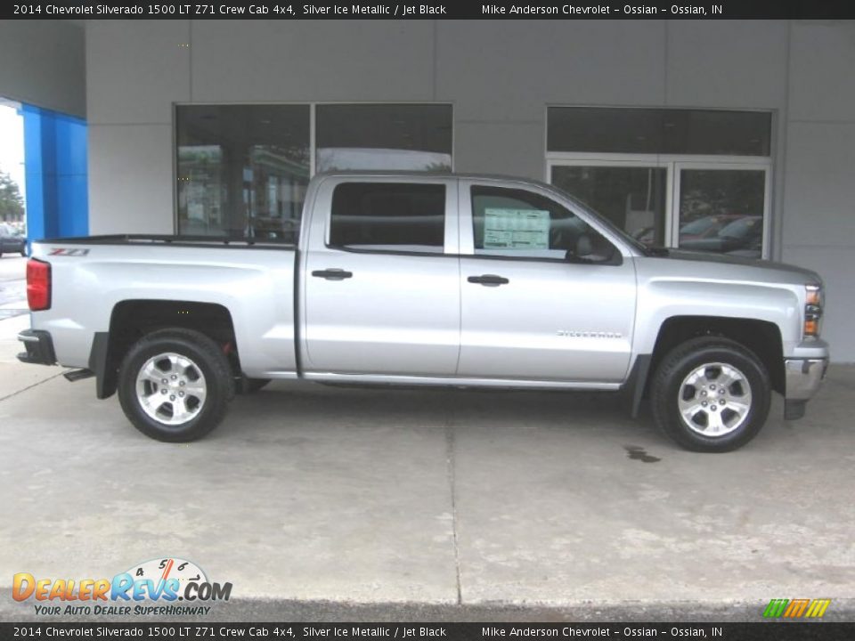 2014 Chevrolet Silverado 1500 LT Z71 Crew Cab 4x4 Silver Ice Metallic / Jet Black Photo #2