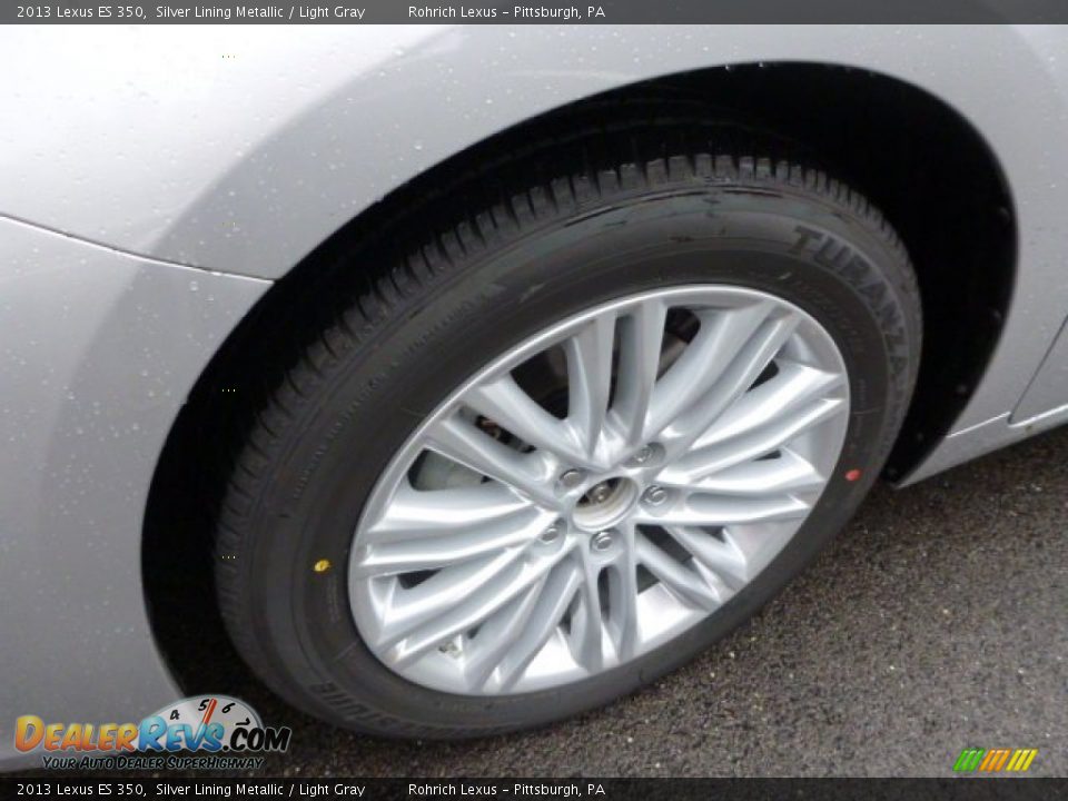 2013 Lexus ES 350 Silver Lining Metallic / Light Gray Photo #9