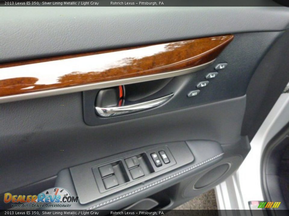 2013 Lexus ES 350 Silver Lining Metallic / Light Gray Photo #14