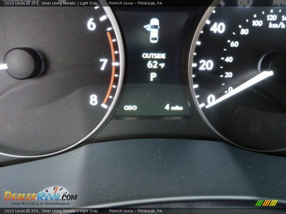 2013 Lexus ES 350 Silver Lining Metallic / Light Gray Photo #19