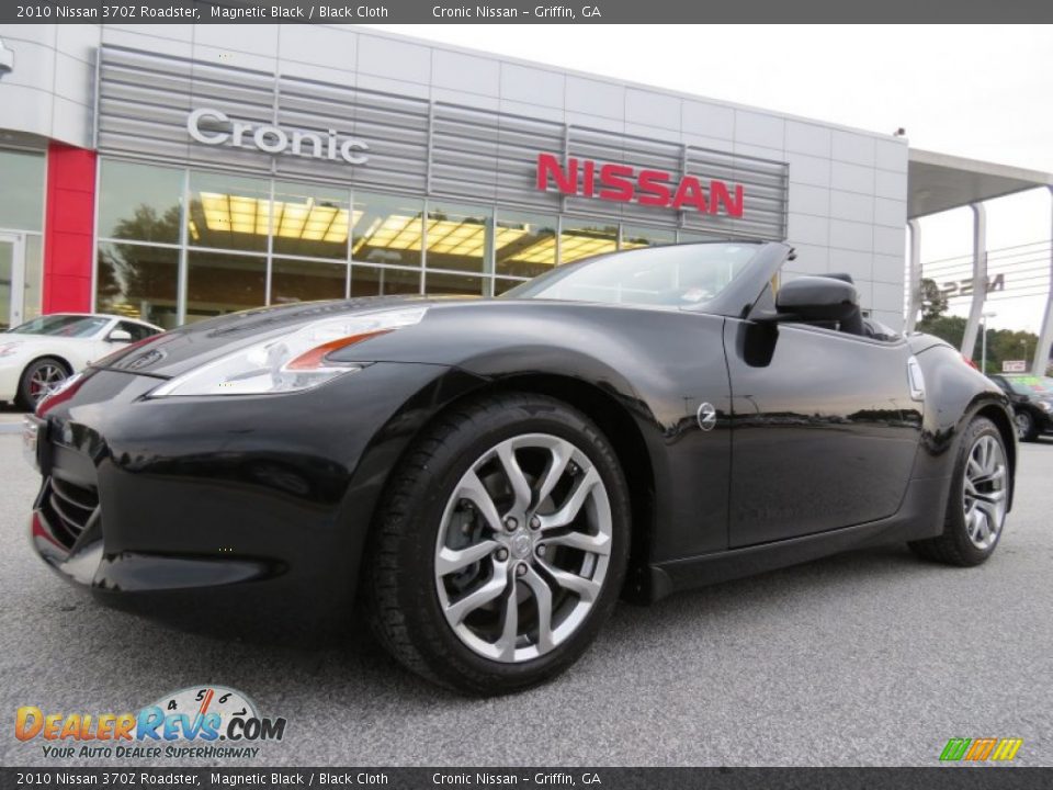 2010 Nissan 370Z Roadster Magnetic Black / Black Cloth Photo #1