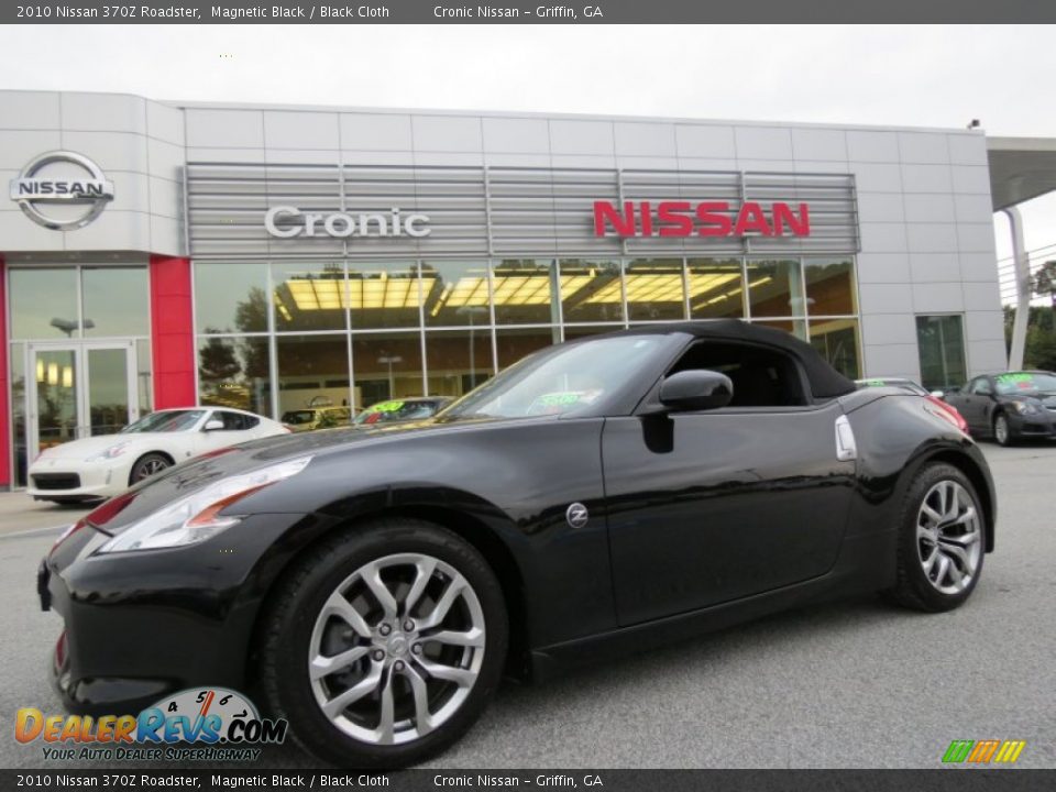 2010 Nissan 370Z Roadster Magnetic Black / Black Cloth Photo #14