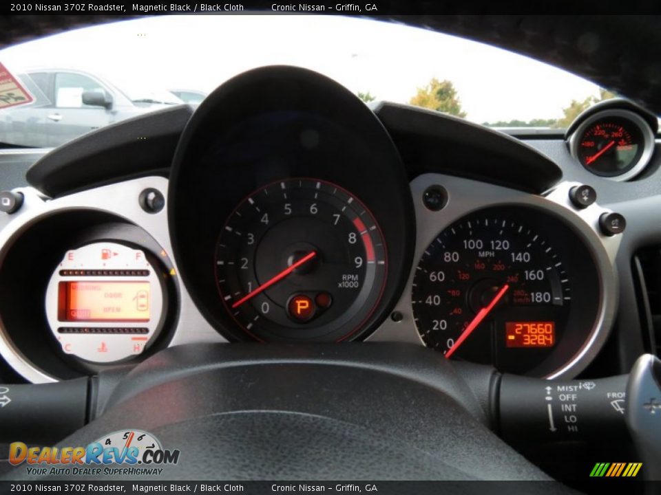 2010 Nissan 370Z Roadster Magnetic Black / Black Cloth Photo #18