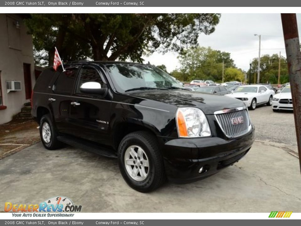 2008 GMC Yukon SLT Onyx Black / Ebony Photo #3