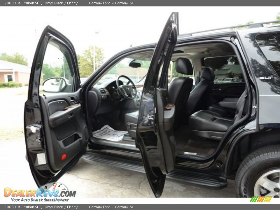 2008 GMC Yukon SLT Onyx Black / Ebony Photo #10