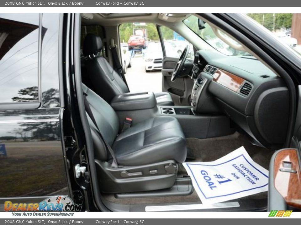 2008 GMC Yukon SLT Onyx Black / Ebony Photo #19