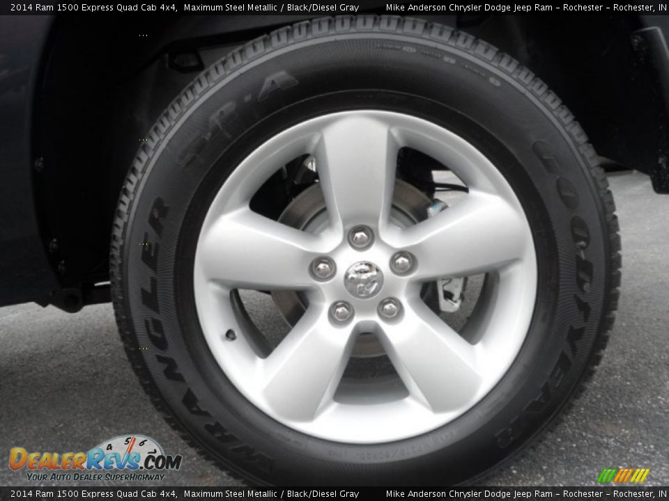 2014 Ram 1500 Express Quad Cab 4x4 Maximum Steel Metallic / Black/Diesel Gray Photo #6