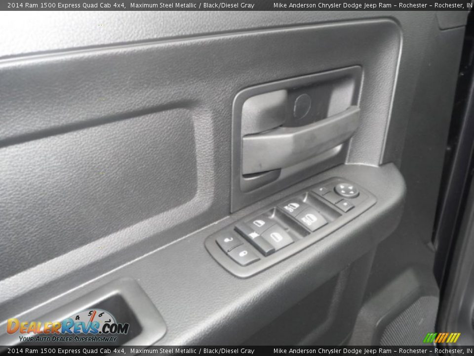 2014 Ram 1500 Express Quad Cab 4x4 Maximum Steel Metallic / Black/Diesel Gray Photo #9