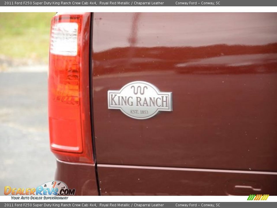 2011 Ford F250 Super Duty King Ranch Crew Cab 4x4 Royal Red Metallic / Chaparral Leather Photo #8