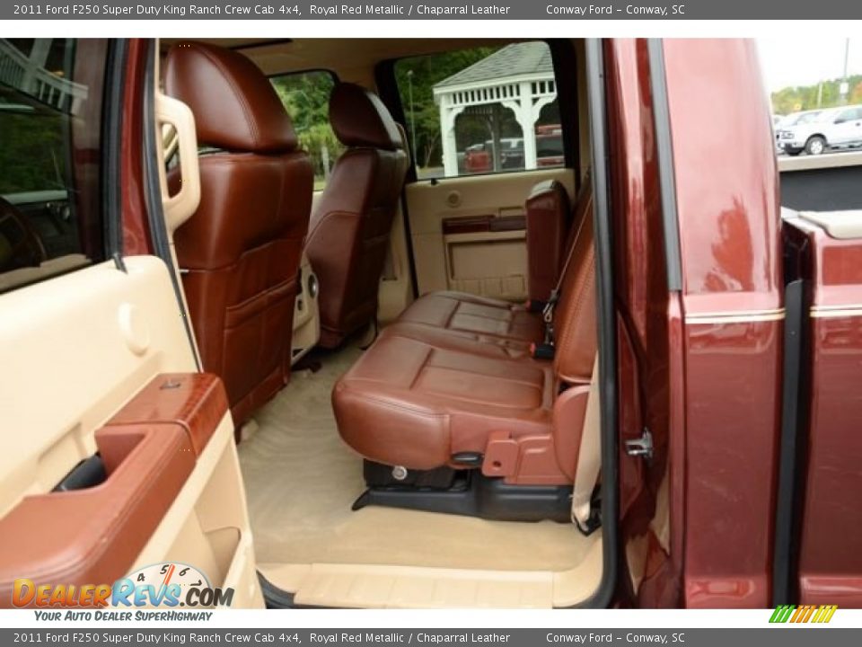 2011 Ford F250 Super Duty King Ranch Crew Cab 4x4 Royal Red Metallic / Chaparral Leather Photo #13