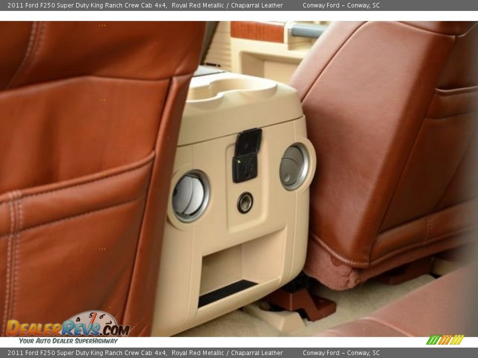 2011 Ford F250 Super Duty King Ranch Crew Cab 4x4 Royal Red Metallic / Chaparral Leather Photo #14