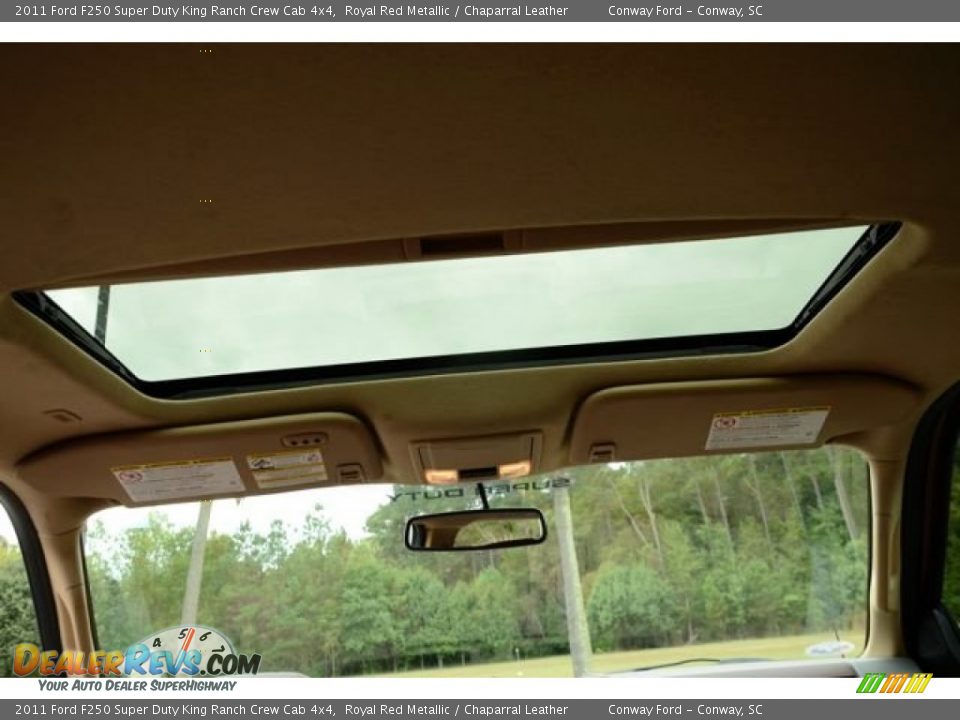 2011 Ford F250 Super Duty King Ranch Crew Cab 4x4 Royal Red Metallic / Chaparral Leather Photo #16