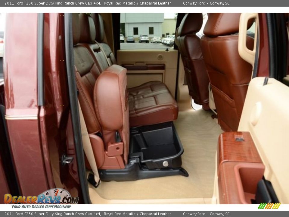 2011 Ford F250 Super Duty King Ranch Crew Cab 4x4 Royal Red Metallic / Chaparral Leather Photo #17