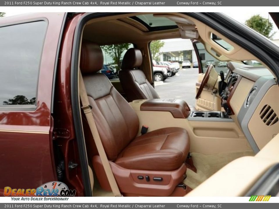 2011 Ford F250 Super Duty King Ranch Crew Cab 4x4 Royal Red Metallic / Chaparral Leather Photo #18
