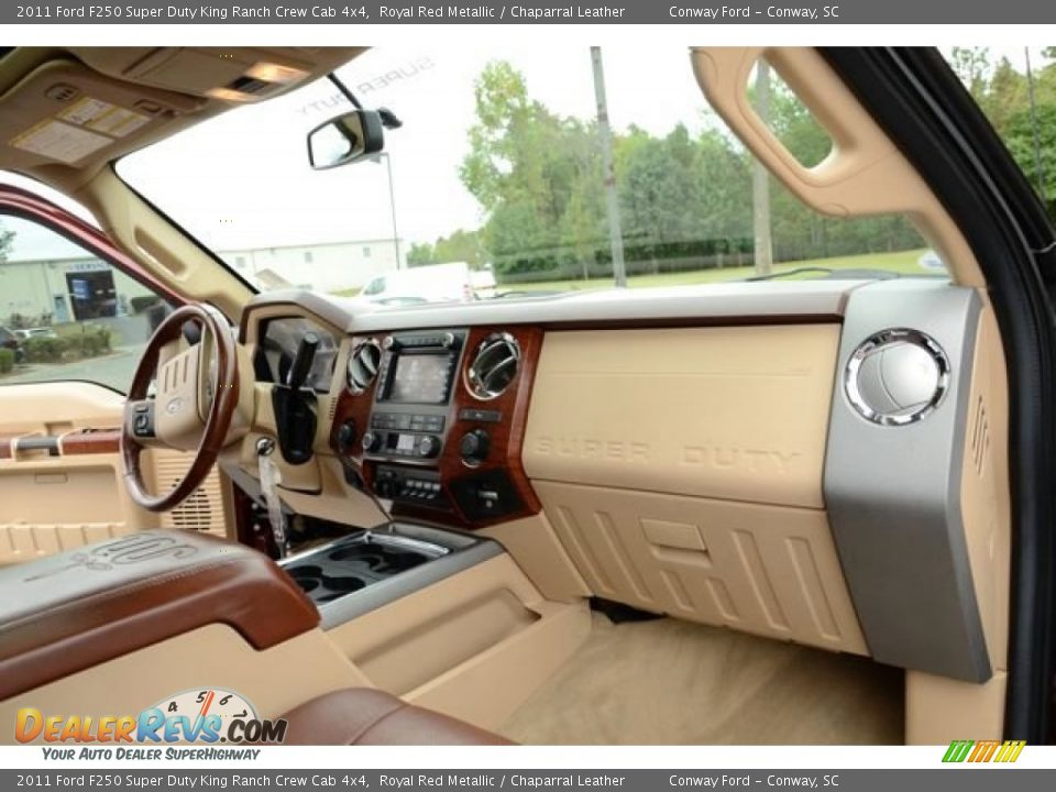 2011 Ford F250 Super Duty King Ranch Crew Cab 4x4 Royal Red Metallic / Chaparral Leather Photo #19