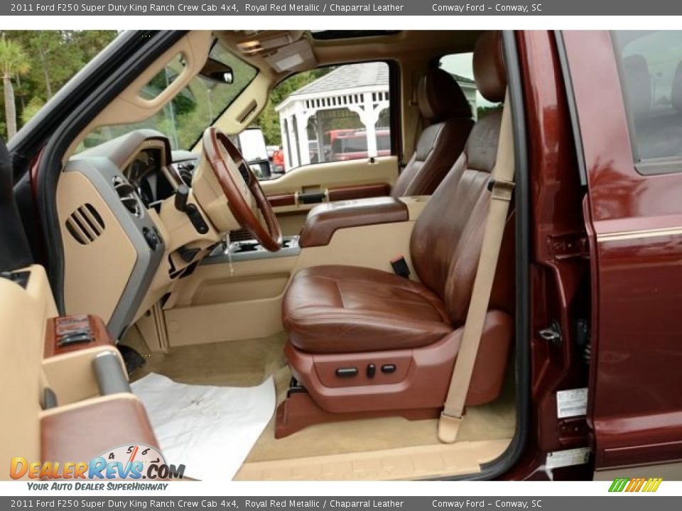 2011 Ford F250 Super Duty King Ranch Crew Cab 4x4 Royal Red Metallic / Chaparral Leather Photo #20
