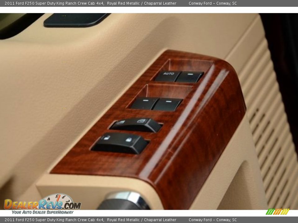 2011 Ford F250 Super Duty King Ranch Crew Cab 4x4 Royal Red Metallic / Chaparral Leather Photo #21