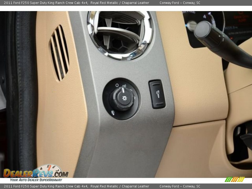 2011 Ford F250 Super Duty King Ranch Crew Cab 4x4 Royal Red Metallic / Chaparral Leather Photo #23