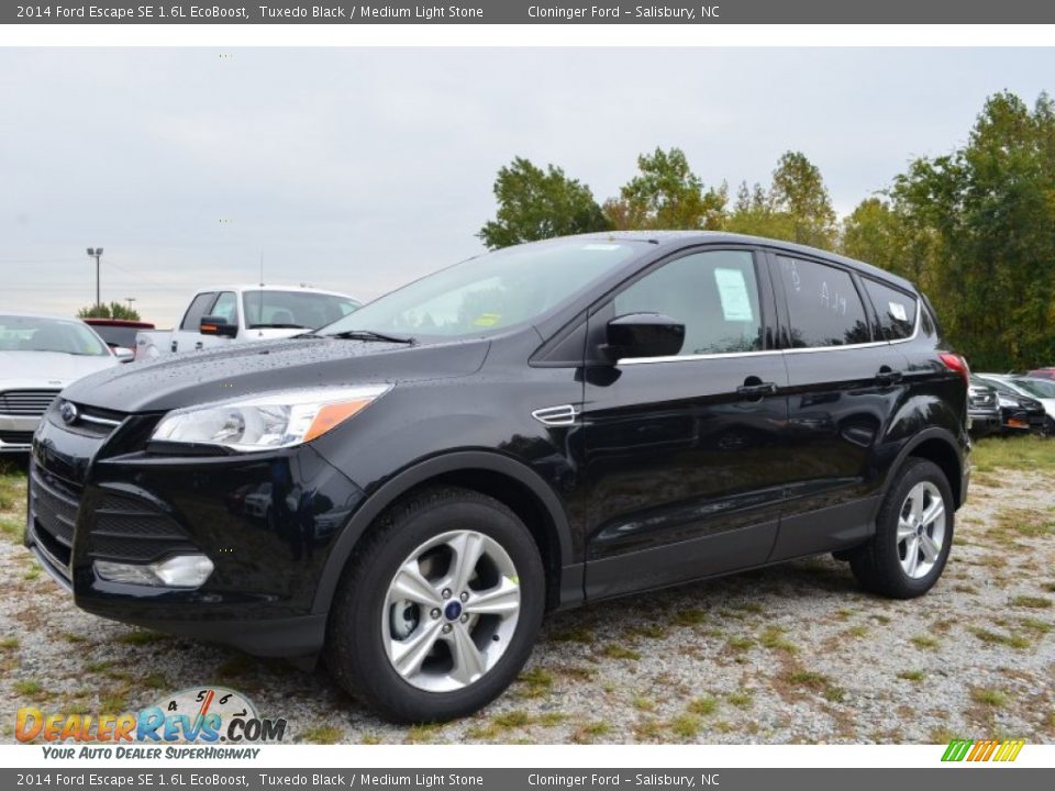 2014 Ford Escape SE 1.6L EcoBoost Tuxedo Black / Medium Light Stone Photo #3