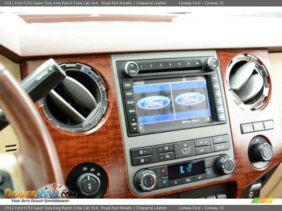 2011 Ford F250 Super Duty King Ranch Crew Cab 4x4 Royal Red Metallic / Chaparral Leather Photo #27