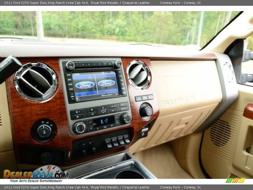 2011 Ford F250 Super Duty King Ranch Crew Cab 4x4 Royal Red Metallic / Chaparral Leather Photo #29