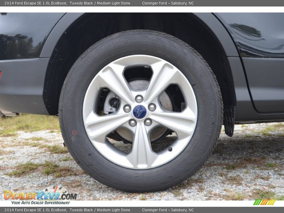2014 Ford Escape SE 1.6L EcoBoost Tuxedo Black / Medium Light Stone Photo #9