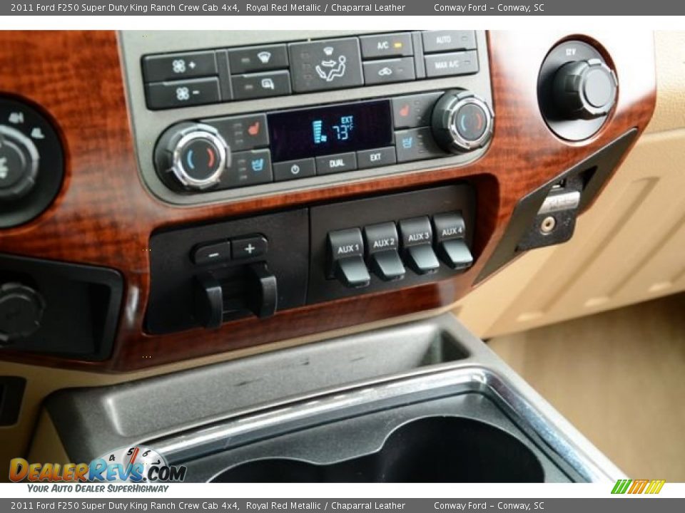 2011 Ford F250 Super Duty King Ranch Crew Cab 4x4 Royal Red Metallic / Chaparral Leather Photo #30