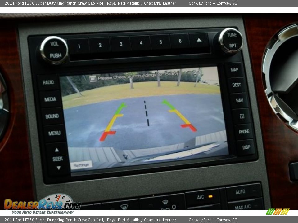 2011 Ford F250 Super Duty King Ranch Crew Cab 4x4 Royal Red Metallic / Chaparral Leather Photo #33