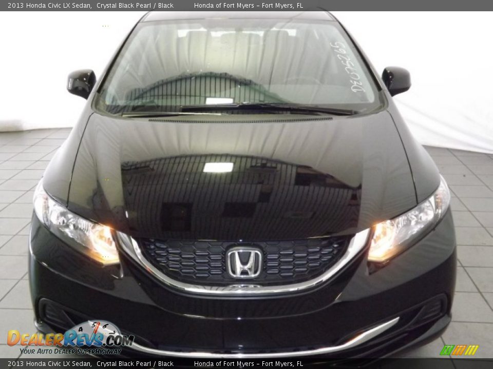2013 Honda Civic LX Sedan Crystal Black Pearl / Black Photo #2