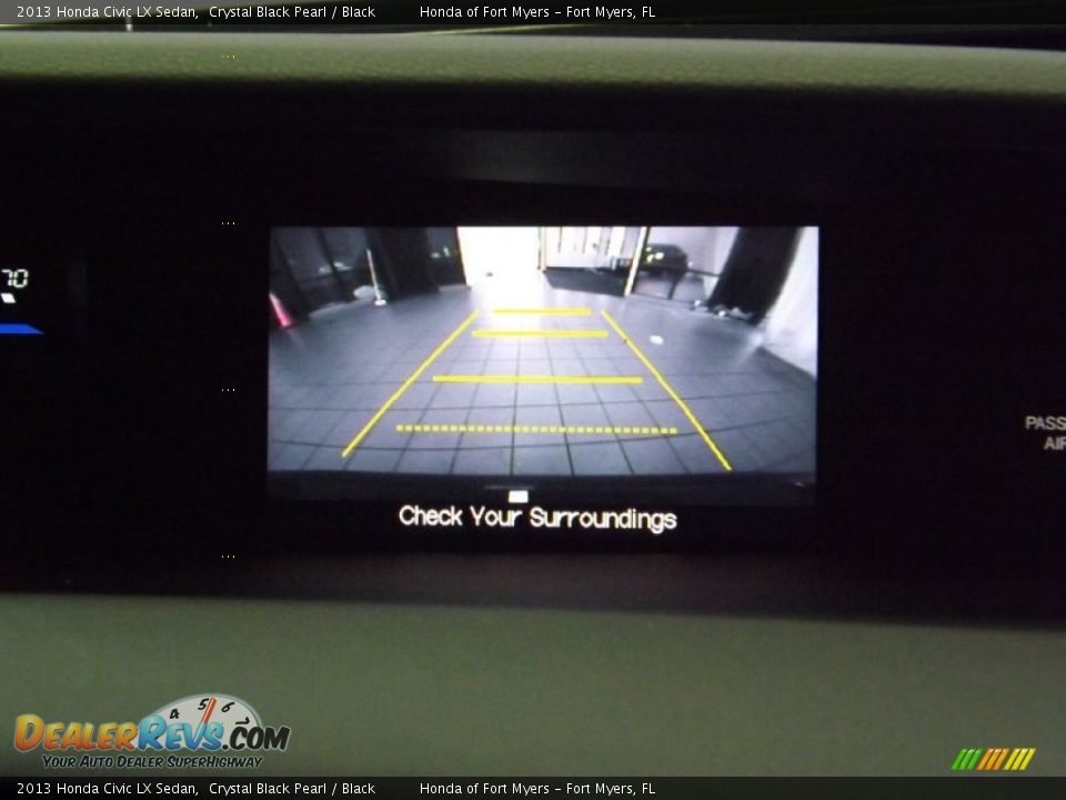 2013 Honda Civic LX Sedan Crystal Black Pearl / Black Photo #18