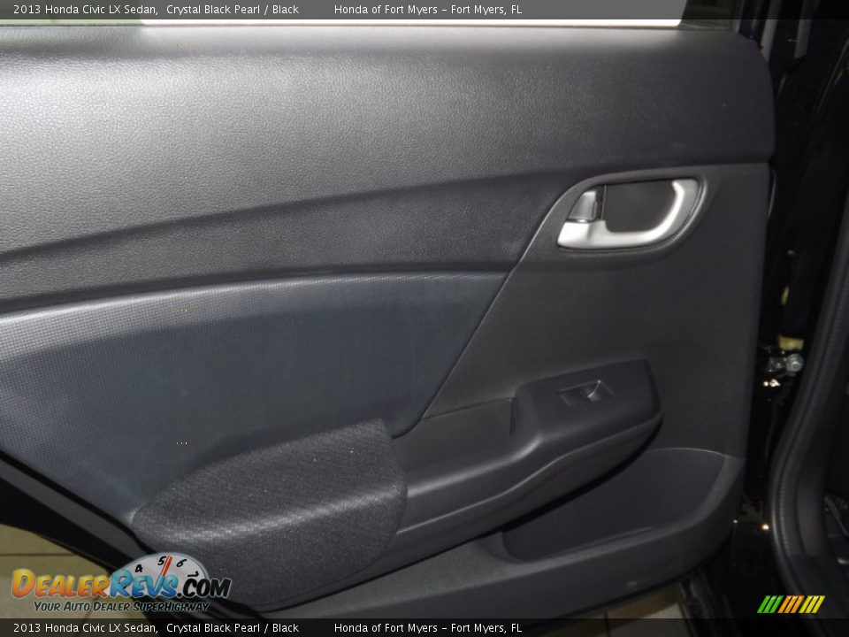 2013 Honda Civic LX Sedan Crystal Black Pearl / Black Photo #24