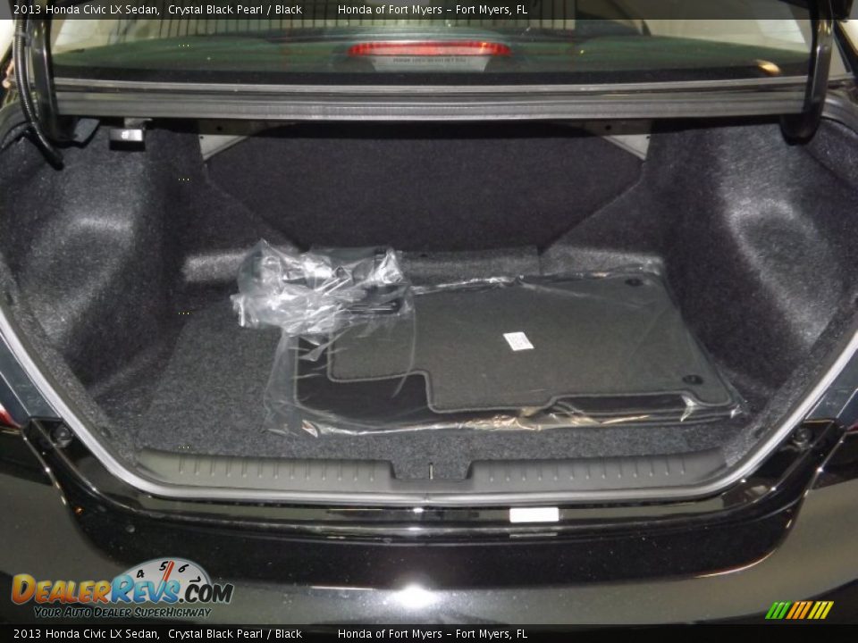 2013 Honda Civic LX Sedan Crystal Black Pearl / Black Photo #27