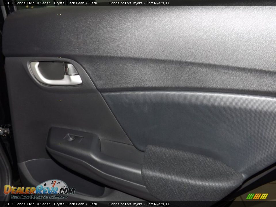 2013 Honda Civic LX Sedan Crystal Black Pearl / Black Photo #28