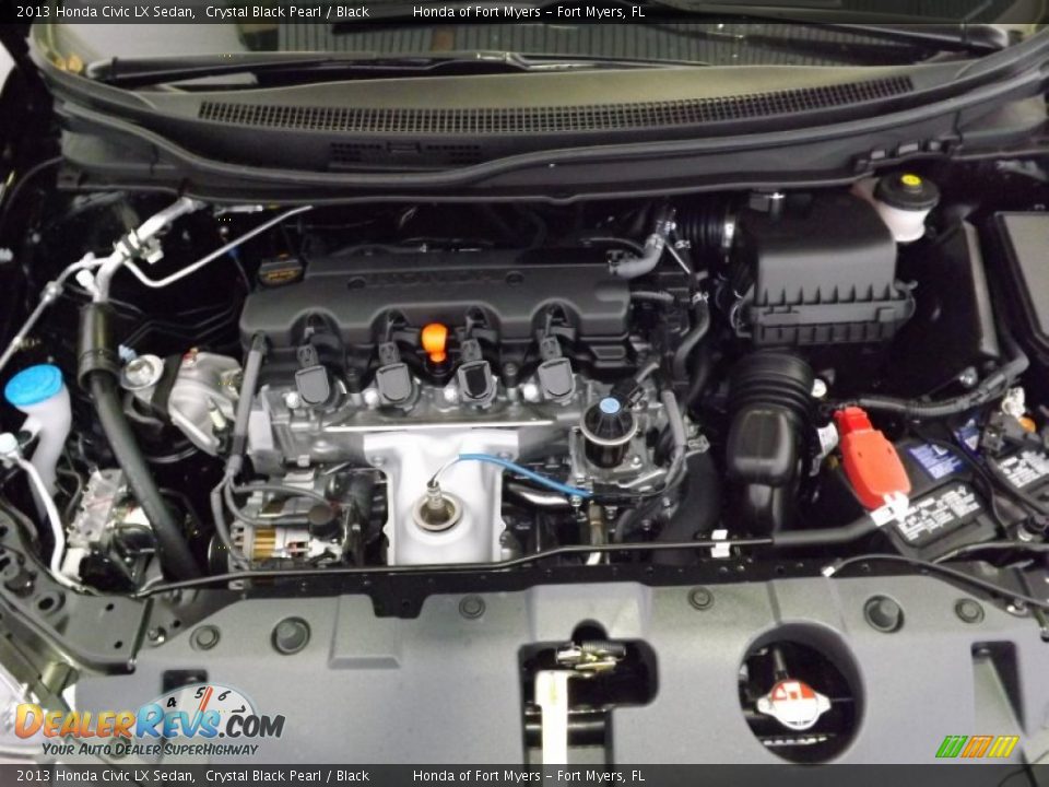 2013 Honda Civic LX Sedan Crystal Black Pearl / Black Photo #32