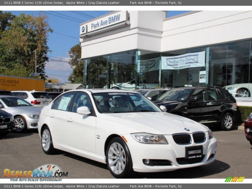 2011 BMW 3 Series 328i xDrive Sedan Alpine White / Gray Dakota Leather Photo #1