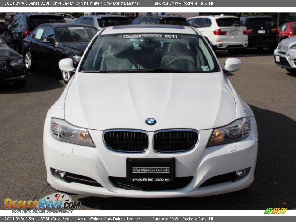 2011 BMW 3 Series 328i xDrive Sedan Alpine White / Gray Dakota Leather Photo #8