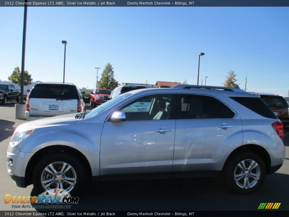 2012 Chevrolet Equinox LTZ AWD Silver Ice Metallic / Jet Black Photo #3