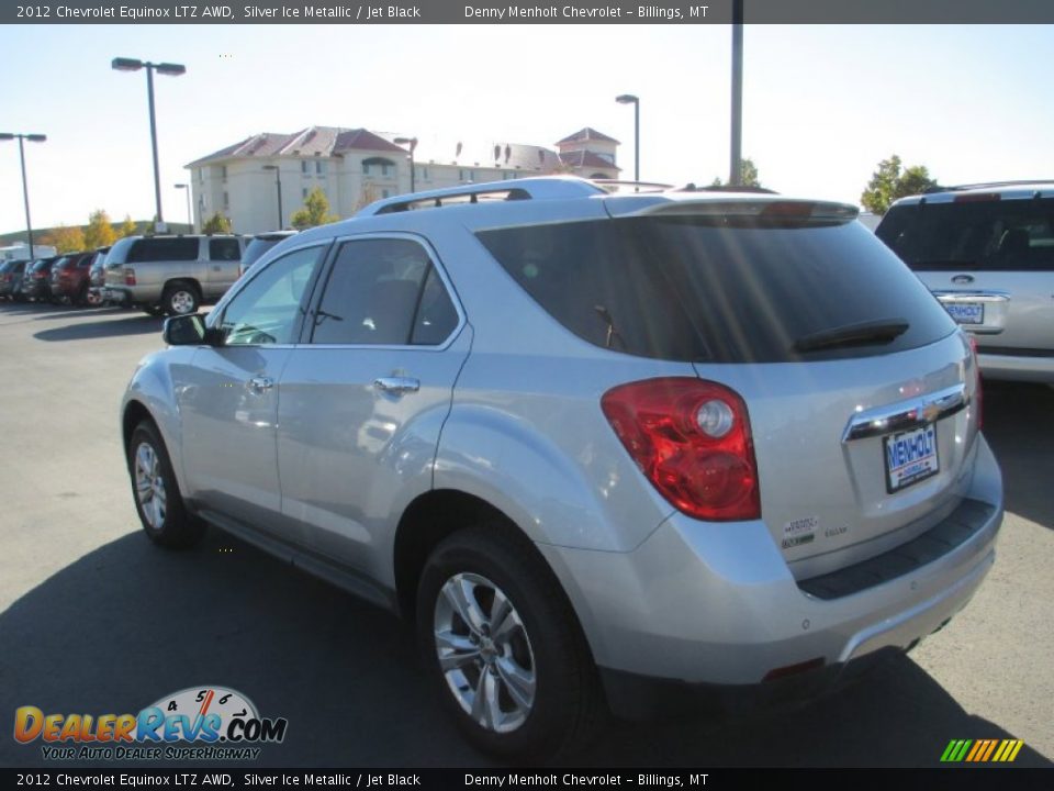 2012 Chevrolet Equinox LTZ AWD Silver Ice Metallic / Jet Black Photo #4