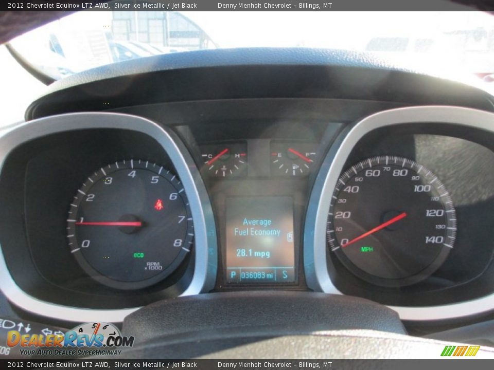 2012 Chevrolet Equinox LTZ AWD Silver Ice Metallic / Jet Black Photo #16