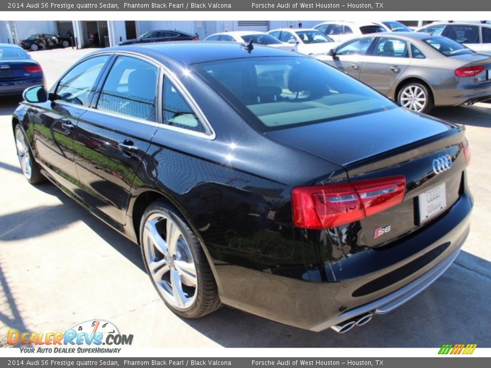 2014 Audi S6 Prestige quattro Sedan Phantom Black Pearl / Black Valcona Photo #4