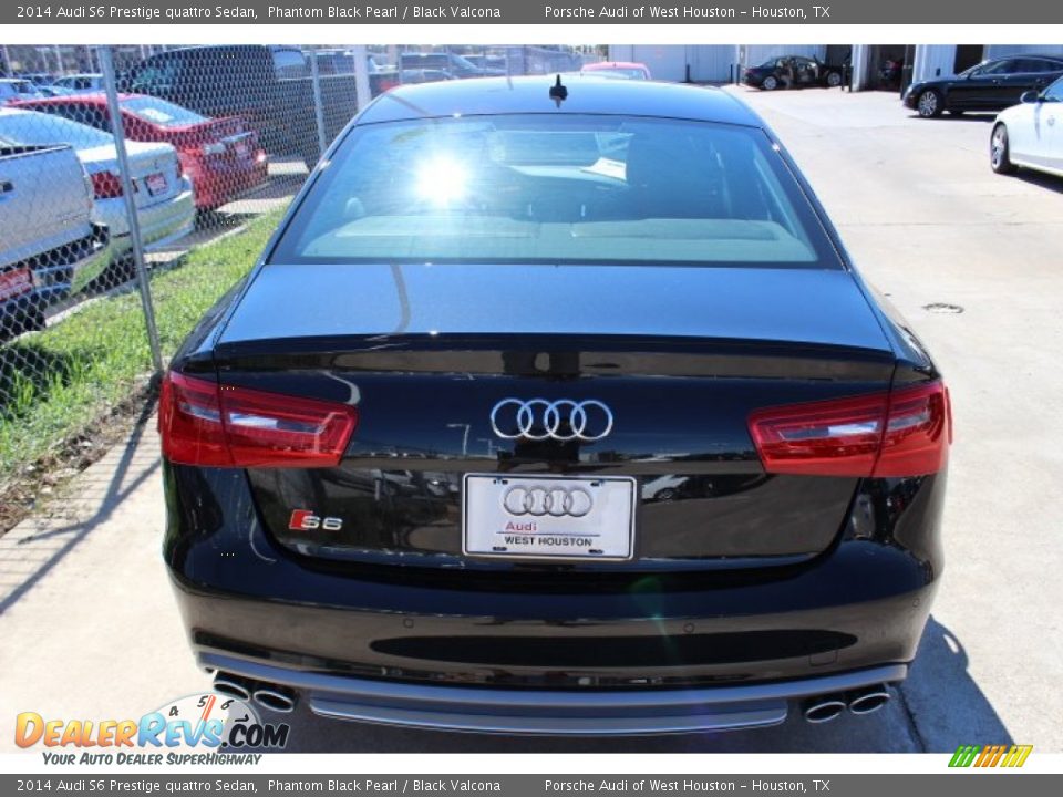 2014 Audi S6 Prestige quattro Sedan Phantom Black Pearl / Black Valcona Photo #5